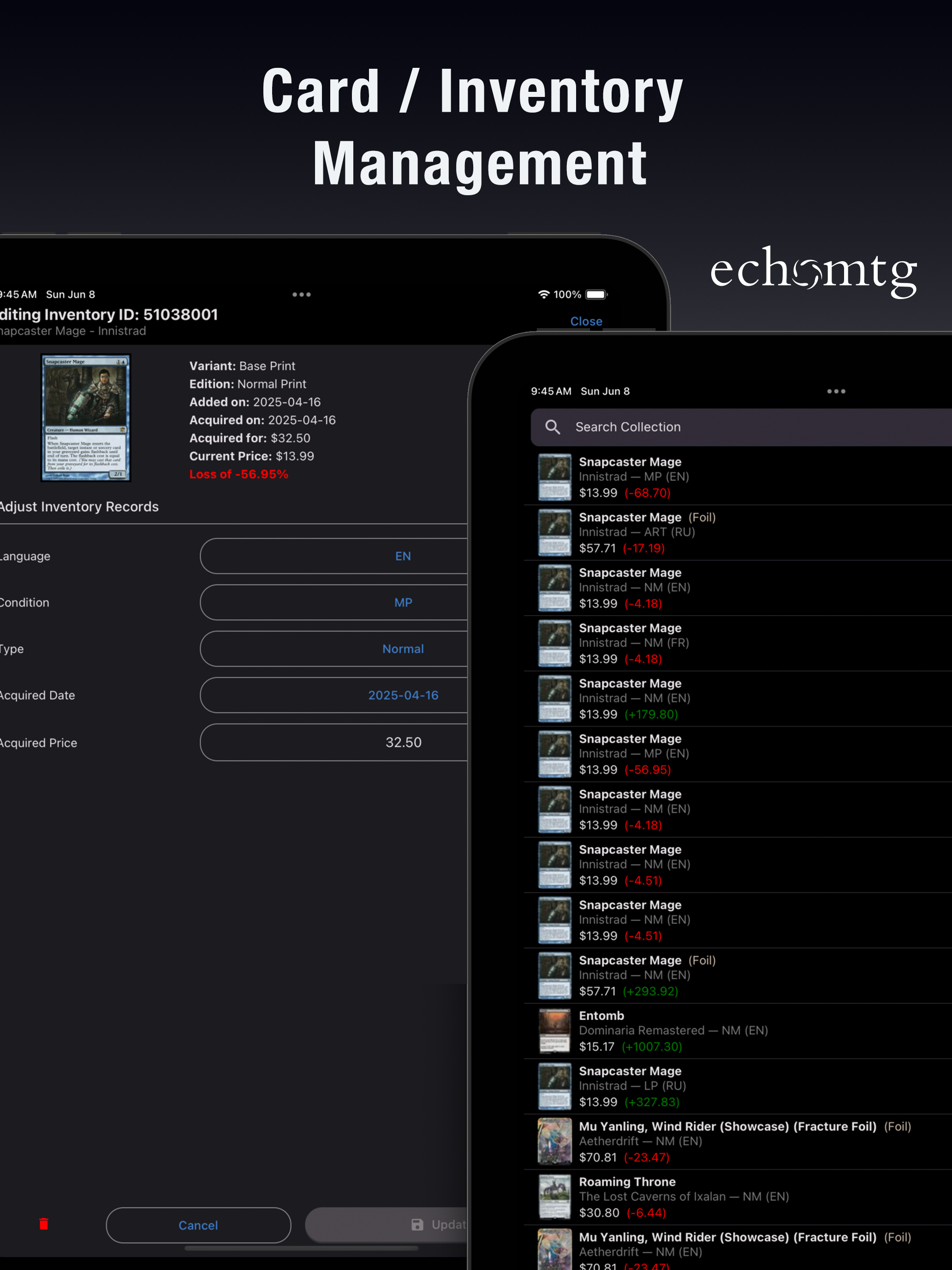 EchoMTG iPad Preview 2