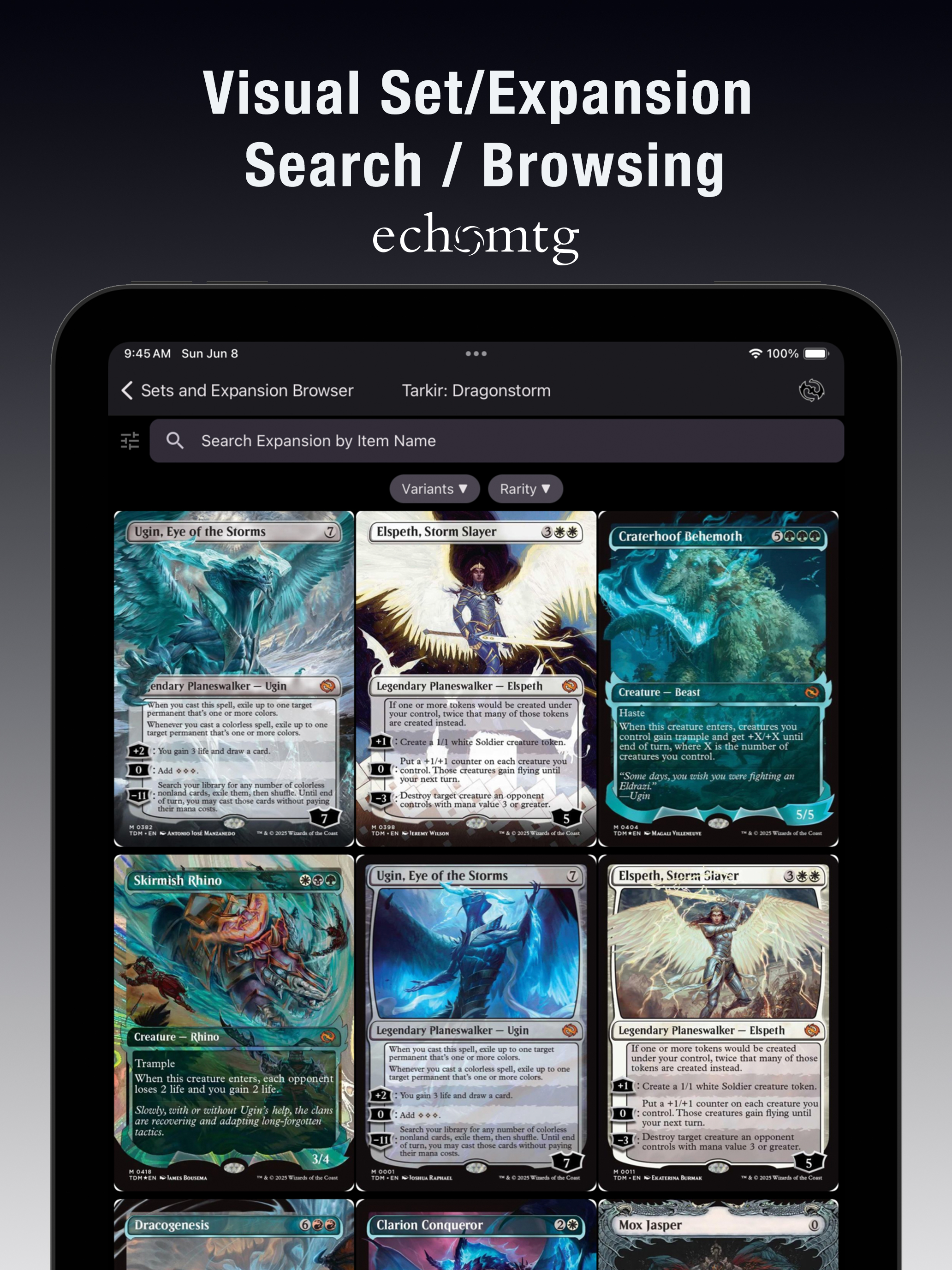 EchoMTG iPad Preview 3